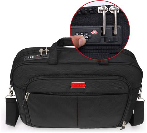 laptop bag with combination lock